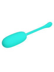 HUEVO VIBRADOR RECARGABLE IMPERMEABLE 12 MODOS VERDE AGUA DE LA MARCA PRETTY LOVE SMART