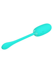 HUEVO VIBRADOR RECARGABLE IMPERMEABLE 12 MODOS VERDE AGUA DE LA MARCA PRETTY LOVE SMART