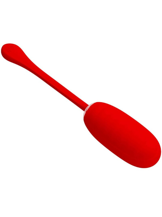 HUEVO VIBRADOR RECARGABLE SILICONA 12 FUNCIONES ROJO DE LA MARCA PRETTY LOVE SMART