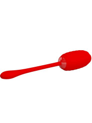 HUEVO VIBRADOR RECARGABLE SILICONA 12 FUNCIONES ROJO DE LA MARCA PRETTY LOVE SMART