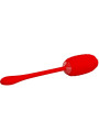HUEVO VIBRADOR RECARGABLE SILICONA 12 FUNCIONES ROJO DE LA MARCA PRETTY LOVE SMART