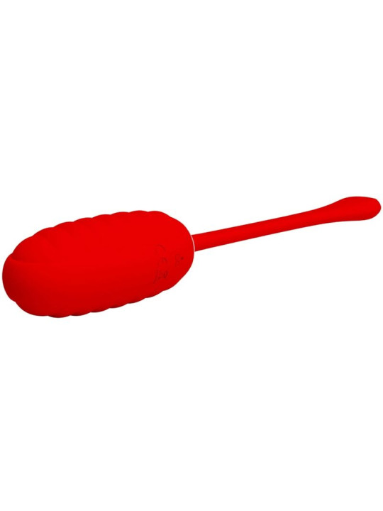 HUEVO VIBRADOR RECARGABLE SILICONA 12 FUNCIONES ROJO DE LA MARCA PRETTY LOVE SMART