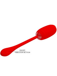 HUEVO VIBRADOR RECARGABLE SILICONA 12 FUNCIONES ROJO DE LA MARCA PRETTY LOVE SMART