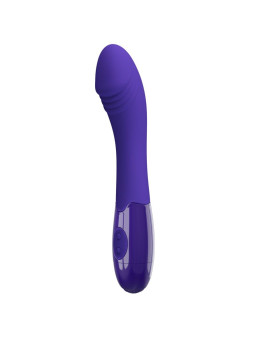 DILDO VIBRADOR RECARGABLE 30 MODOS SILICONA VIOLETA DE LA MARCA PRETTY LOVE YOUTH
