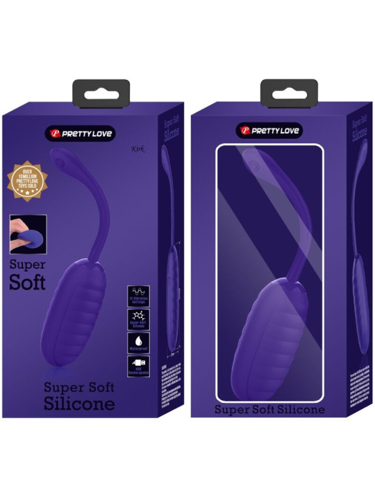 HUEVO VIBRADOR RECARGABLE DISCRETO 12 MODOS LILA DE LA MARCA PRETTY LOVE SMART
