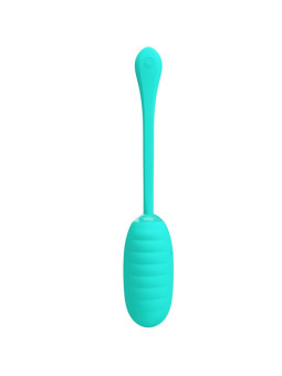 HUEVO VIBRADOR RECARGABLE SILICONA 12 MODOS VERDE AGUA DE LA MARCA PRETTY LOVE SMART