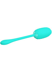 HUEVO VIBRADOR RECARGABLE SILICONA 12 MODOS VERDE AGUA DE LA MARCA PRETTY LOVE SMART