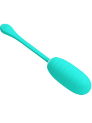 HUEVO VIBRADOR RECARGABLE SILICONA 12 MODOS VERDE AGUA DE LA MARCA PRETTY LOVE SMART