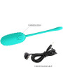 HUEVO VIBRADOR RECARGABLE SILICONA 12 MODOS VERDE AGUA DE LA MARCA PRETTY LOVE SMART