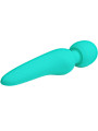 MASAJEADOR VIBRADOR 12 MODOS IMPERMEABLE VERDE AGUA DE LA MARCA PRETTY LOVE SMART
