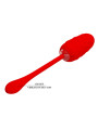 HUEVO VIBRADOR SILICONA 12 FUNCIONES RECARGABLE ROJO DE LA MARCA PRETTY LOVE SMART