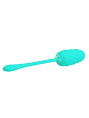 HUEVO VIBRADOR SILICONA 12 FUNCIONES RECARGABLE VERDE AGUA DE LA MARCA PRETTY LOVE SMART