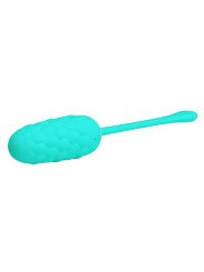 HUEVO VIBRADOR SILICONA 12 FUNCIONES RECARGABLE VERDE AGUA DE LA MARCA PRETTY LOVE SMART