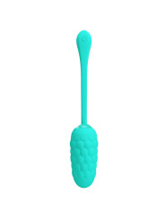 HUEVO VIBRADOR SILICONA 12 FUNCIONES RECARGABLE VERDE AGUA DE LA MARCA PRETTY LOVE SMART