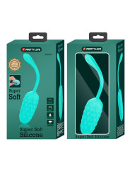 HUEVO VIBRADOR SILICONA 12 FUNCIONES RECARGABLE VERDE AGUA DE LA MARCA PRETTY LOVE SMART