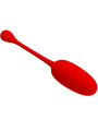 HUEVO VIBRADOR RECARGABLE 12 MODOS SILICONA ROJO DE LA MARCA PRETTY LOVE FLIRTATION