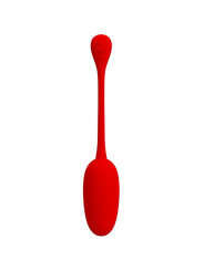 HUEVO VIBRADOR RECARGABLE 12 MODOS SILICONA ROJO DE LA MARCA PRETTY LOVE FLIRTATION