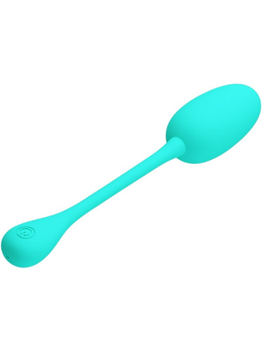 HUEVO VIBRADOR RECARGABLE 12 MODOS SILICONA VERDE AGUA DE LA MARCA PRETTY LOVE FLIRTATION