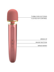 MASAJEADOR VIBRADOR 7 MODOS ROSA USB RECARGABLE DE LA MARCA PRETTY LOVE SMART
