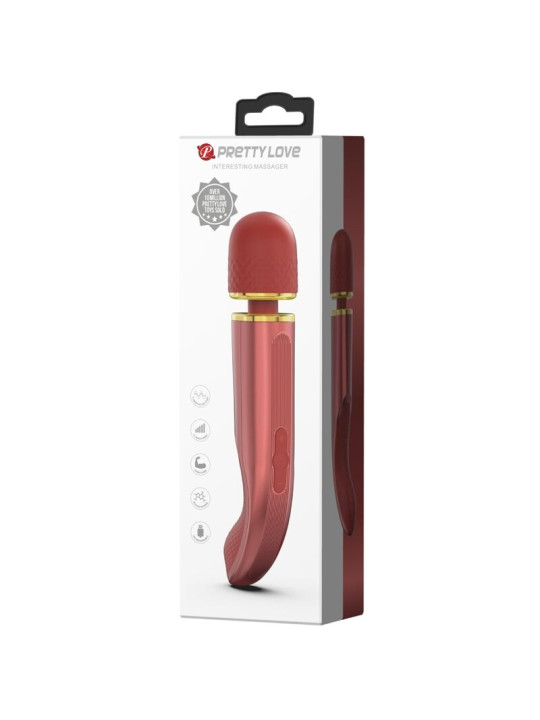 MASAJEADOR VIBRADOR 7 MODOS ROSA USB RECARGABLE DE LA MARCA PRETTY LOVE SMART