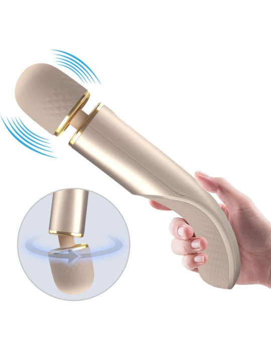 MASAJEADOR VIBRADOR 7 MODOS CHAMPAGNE USB RECARGABLE DE LA MARCA PRETTY LOVE SMART