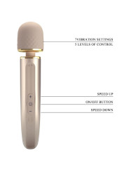 MASAJEADOR VIBRADOR 7 MODOS CHAMPAGNE USB RECARGABLE DE LA MARCA PRETTY LOVE SMART