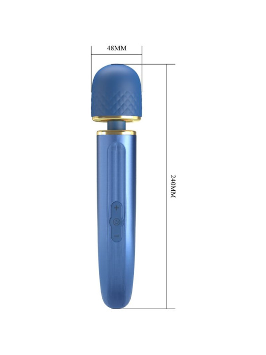 MASAJEADOR VIBRADOR 7 MODOS SILICONA SUAVE AZUL DE LA MARCA PRETTY LOVE SMART