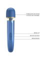 MASAJEADOR VIBRADOR 7 MODOS SILICONA SUAVE AZUL DE LA MARCA PRETTY LOVE SMART