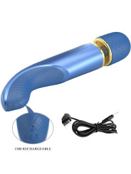 MASAJEADOR VIBRADOR 7 MODOS SILICONA SUAVE AZUL DE LA MARCA PRETTY LOVE SMART