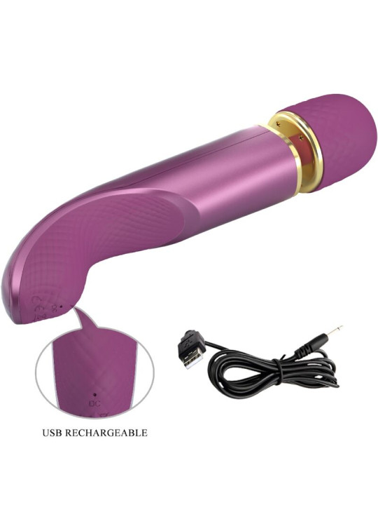 MASAJEADOR VIBRADOR 7 MODOS RECARGABLE LILA DE LA MARCA PRETTY LOVE SMART