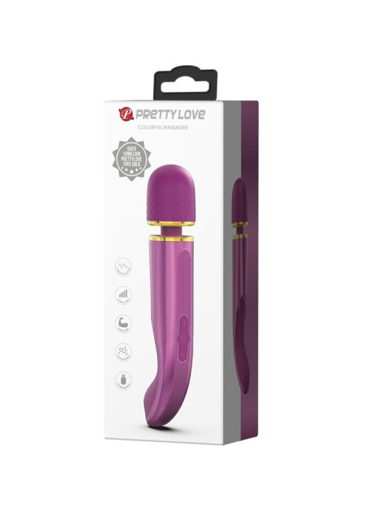 MASAJEADOR VIBRADOR 7 MODOS RECARGABLE LILA DE LA MARCA PRETTY LOVE SMART