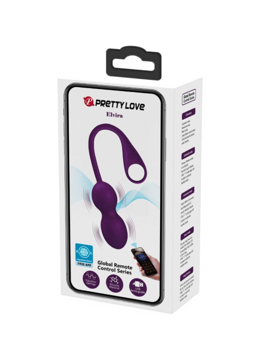 BOLAS KEGEL VIBRATORIAS APP CONTROL MORADO PRETTY LOVE DE LA MARCA PRETTY LOVE