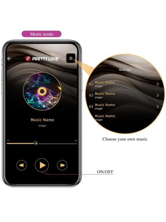 BOLAS KEGEL VIBRATORIAS APP CONTROL MORADO PRETTY LOVE DE LA MARCA PRETTY LOVE