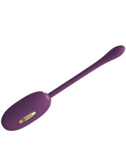 HUEVO VIBRADOR RECARGABLE LILA CON APP Y 12 MODOS DE LA MARCA PRETTY LOVE SMART
