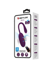 HUEVO VIBRADOR RECARGABLE LILA CON APP Y 12 MODOS DE LA MARCA PRETTY LOVE SMART
