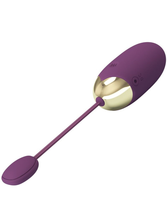 HUEVO VIBRADOR ABNER APP LILA CON CONTROL REMOTO DE LA MARCA PRETTY LOVE