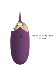 HUEVO VIBRADOR ABNER APP LILA CON CONTROL REMOTO DE LA MARCA PRETTY LOVE