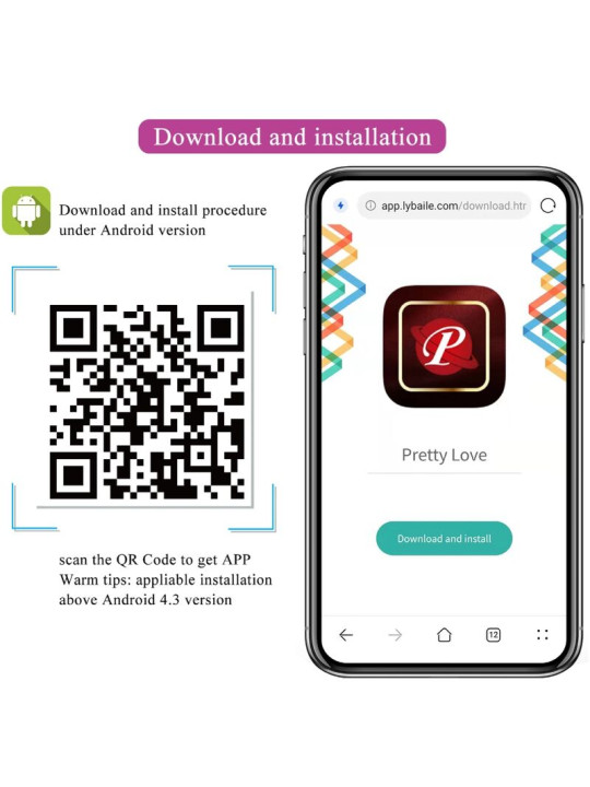HUEVO VIBRADOR ABNER APP LILA CON CONTROL REMOTO DE LA MARCA PRETTY LOVE