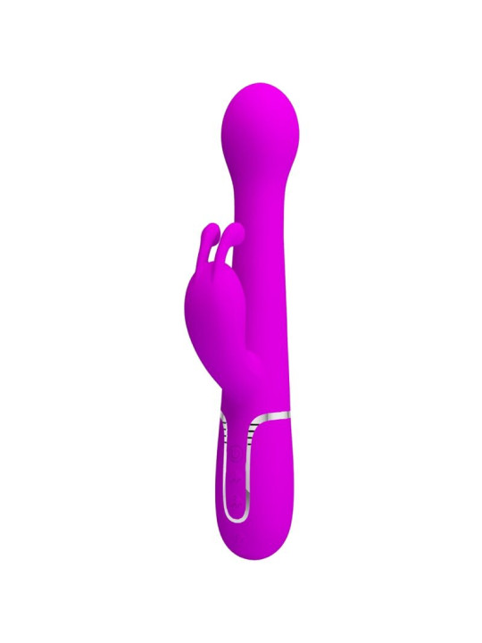 VIBRADOR RABBIT 3 EN 1 MULTIFUNCIÓN 7 MODOS VIOLETA DE LA MARCA PRETTY LOVE FLIRTATION