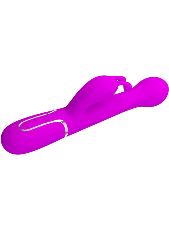 VIBRADOR RABBIT 3 EN 1 MULTIFUNCIÓN 7 MODOS VIOLETA DE LA MARCA PRETTY LOVE FLIRTATION