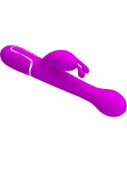 VIBRADOR RABBIT 3 EN 1 MULTIFUNCIÓN 7 MODOS VIOLETA DE LA MARCA PRETTY LOVE FLIRTATION