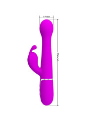 VIBRADOR RABBIT 3 EN 1 MULTIFUNCIÓN 7 MODOS VIOLETA DE LA MARCA PRETTY LOVE FLIRTATION