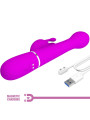 VIBRADOR RABBIT 3 EN 1 MULTIFUNCIÓN 7 MODOS VIOLETA DE LA MARCA PRETTY LOVE FLIRTATION