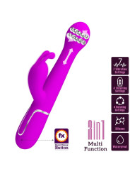 VIBRADOR RABBIT 3 EN 1 MULTIFUNCIÓN 7 MODOS VIOLETA DE LA MARCA PRETTY LOVE FLIRTATION