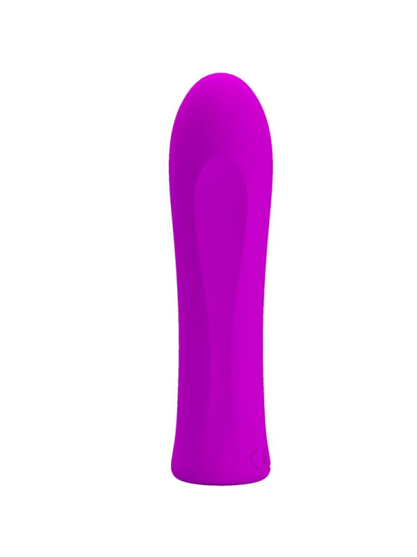 VIBRADOR RECARGABLE 12 VELOCIDADES SILICONA VIOLETA DE LA MARCA PRETTY LOVE FLIRTATION