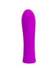 VIBRADOR RECARGABLE 12 VELOCIDADES SILICONA VIOLETA DE LA MARCA PRETTY LOVE FLIRTATION