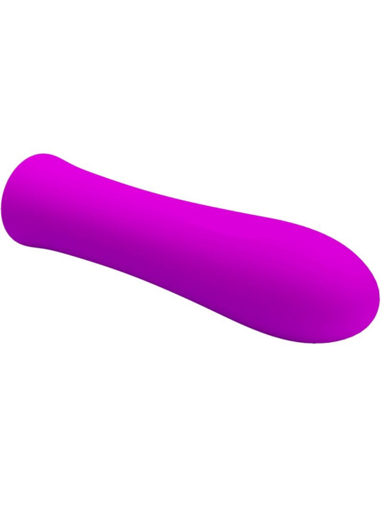 VIBRADOR RECARGABLE 12 VELOCIDADES SILICONA VIOLETA DE LA MARCA PRETTY LOVE FLIRTATION
