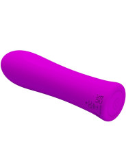 VIBRADOR RECARGABLE 12 VELOCIDADES SILICONA VIOLETA DE LA MARCA PRETTY LOVE FLIRTATION