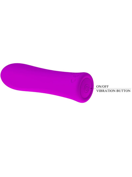 VIBRADOR RECARGABLE 12 VELOCIDADES SILICONA VIOLETA DE LA MARCA PRETTY LOVE FLIRTATION