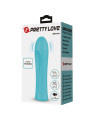 VIBRADOR RECARGABLE 12 MODOS SILICONA VERDE AGUA DE LA MARCA PRETTY LOVE FLIRTATION